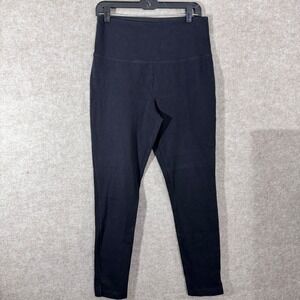 Lysse Leggings Womens Large Black Stretchy High Waisted Minimalist